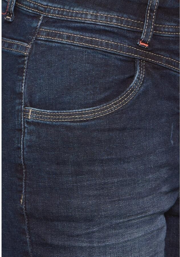 Cecil Slim fit jeans Stijl Vicky in blauwe wassing