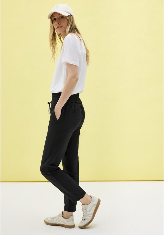 Cecil Stoffen broek Stijl Chelsea Zomerbroek met elastische band - Foto 4