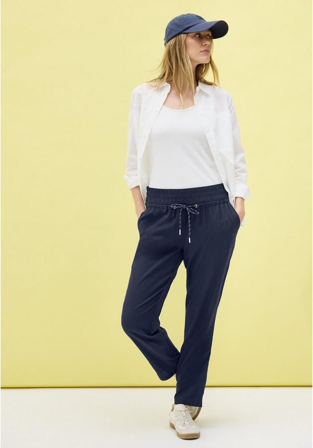 Cecil Stoffen broek Stijl Chelsea Zomerbroek met elastische band - Foto 3