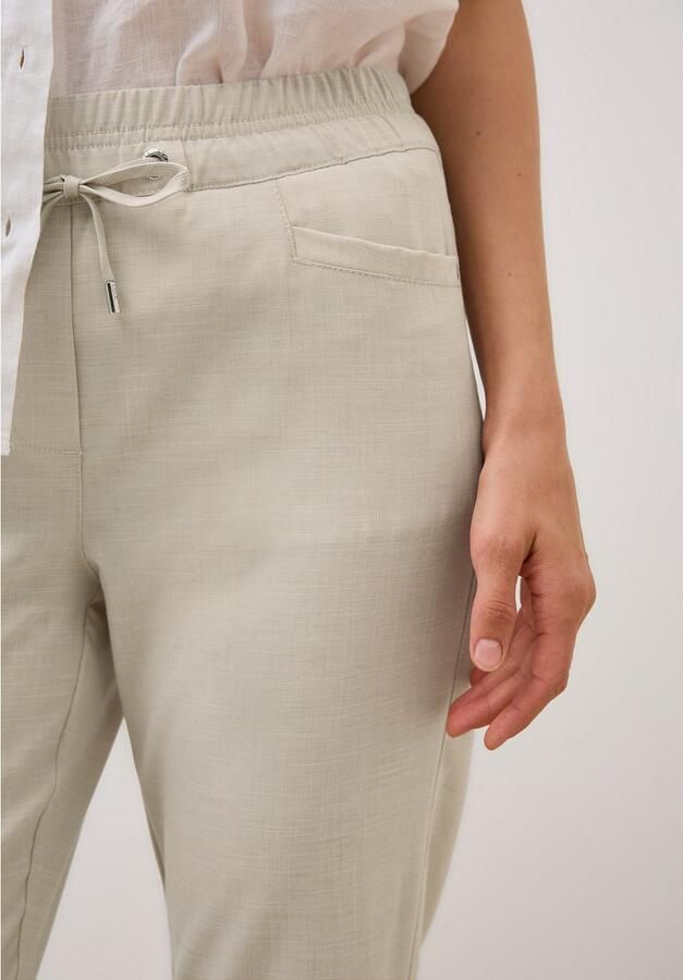 Cecil Stoffen broek Stijl Chelsea Zomerbroek met elastische tailleband met trekkoord - Foto 3