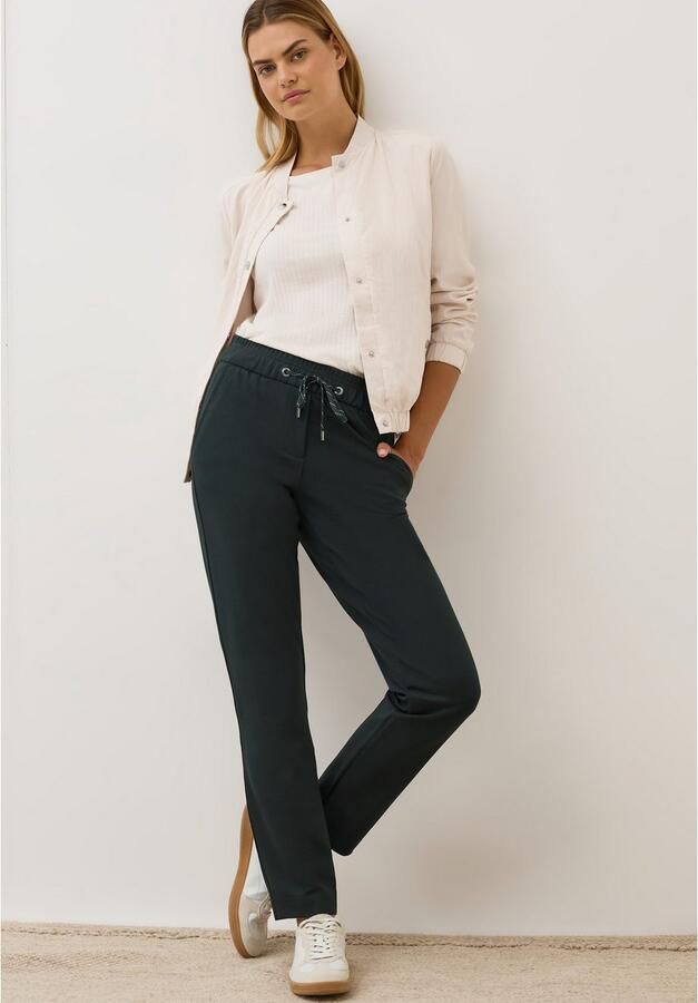 Cecil Stoffen broek Stijl Tracey met elastische band en rijgkoord - Foto 3