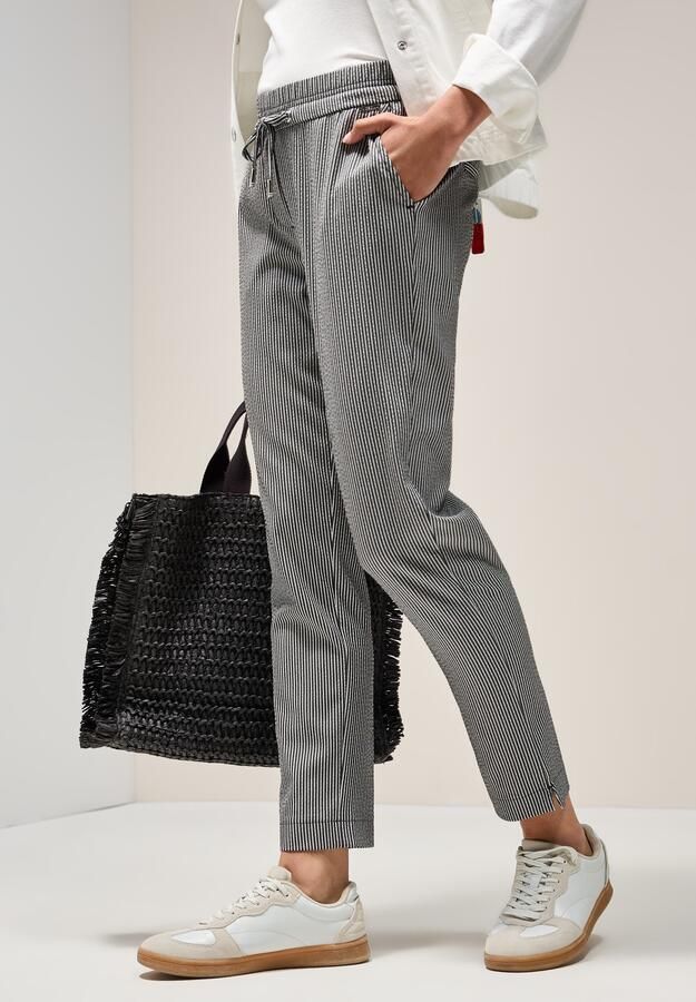 Cecil Stoffen broek Stijl Tracey Zomerbroek in strepenlook - Foto 3