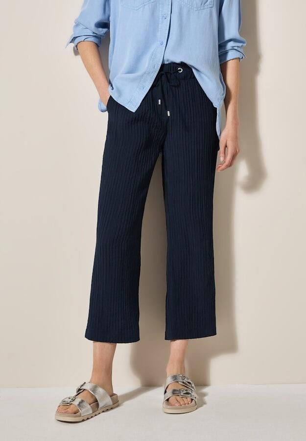 Cecil Stoffen broek Style Neele in loose fit structuur broek - Foto 5