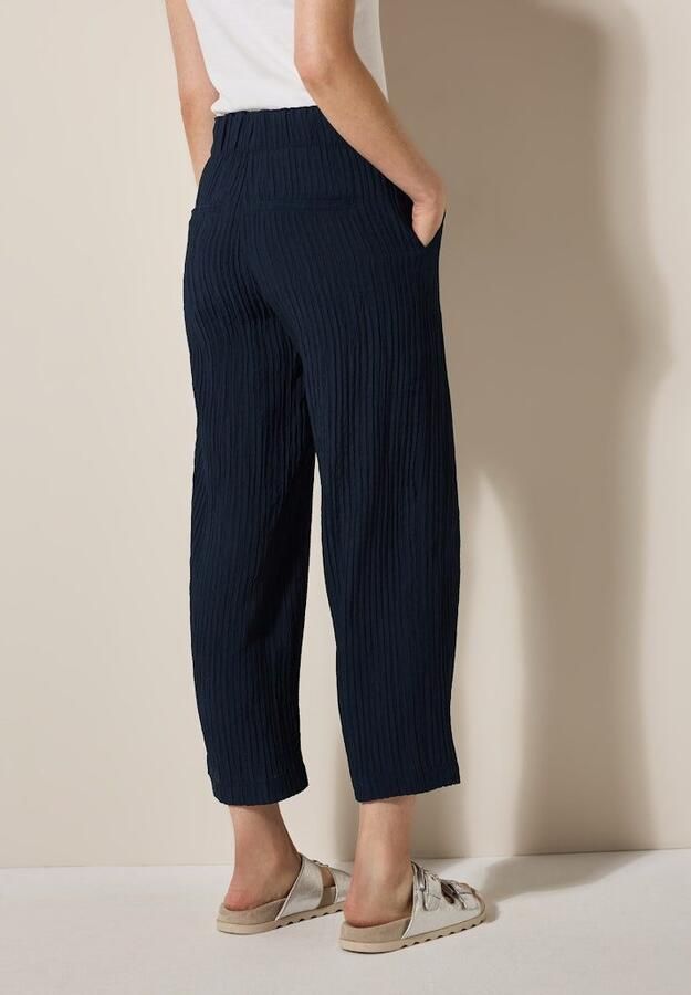 Cecil Stoffen broek Style Neele in loose fit structuur broek