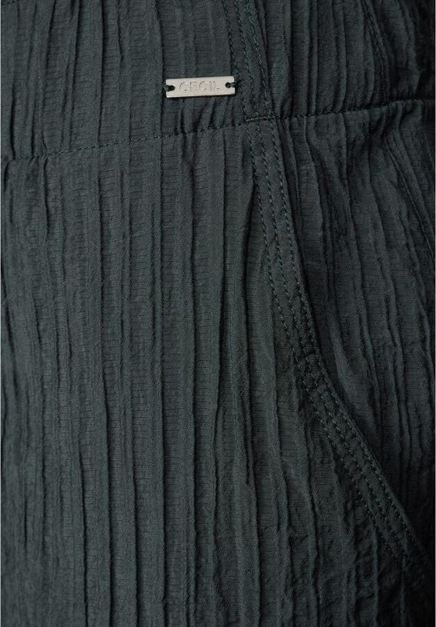 Cecil Stoffen broek Style Neele in loose fit structuur broek - Foto 3