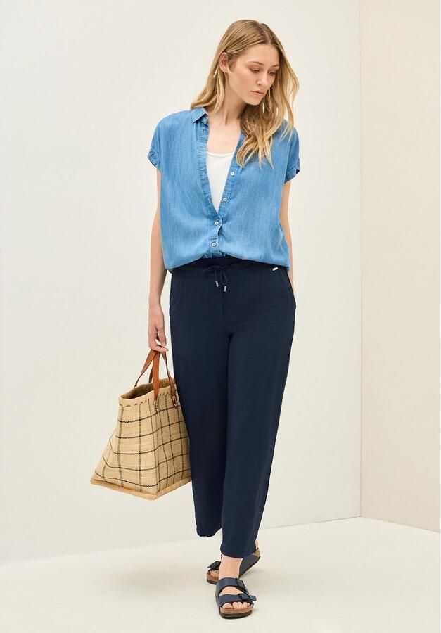 Cecil Stoffen broek Style Neele Zomerbroek 7 8 twill met structuur - Foto 5