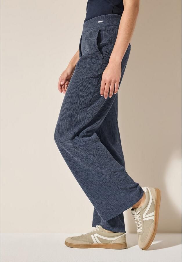 Cecil Stoffen broek Style Neele Zomerbroek in structuur-look