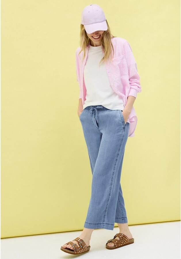 Cecil Stoffen broek Style Neele Zomerbroek met elastische band en elastiek - Foto 3