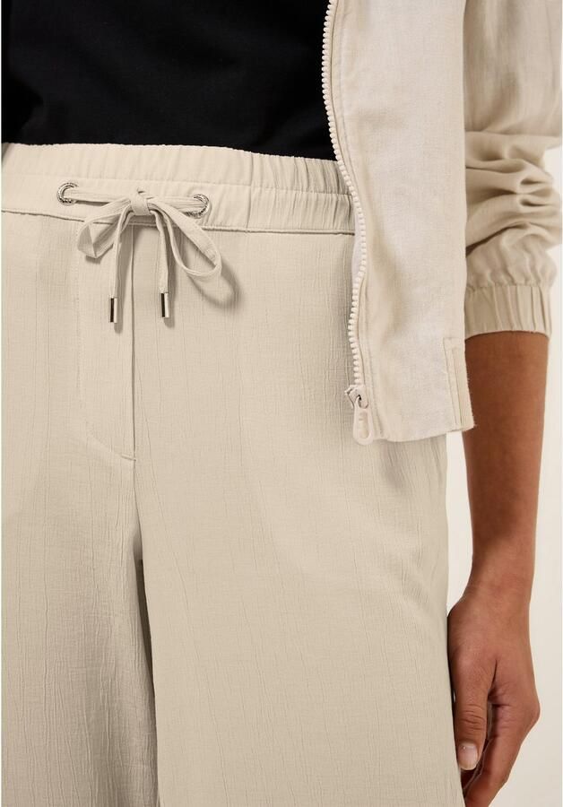 Cecil Stoffen broek Style Neele Zomerbroek met elastische tailleband en trekkoord