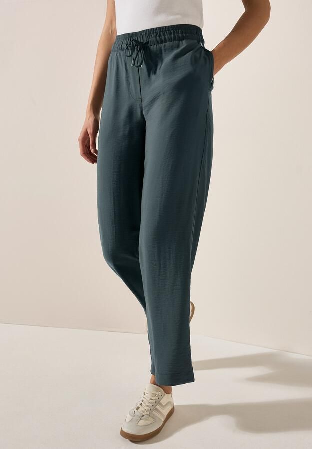 Cecil Stoffen broek Style Neele Zomerbroek met elastische tailleband met trekkoord - Foto 7