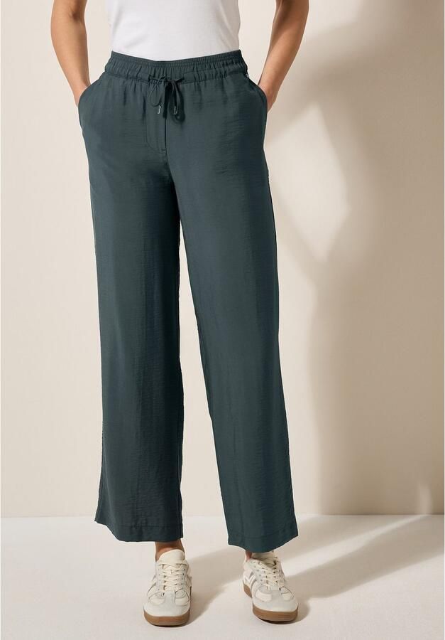 Cecil Stoffen broek Style Neele Zomerbroek met elastische tailleband met trekkoord