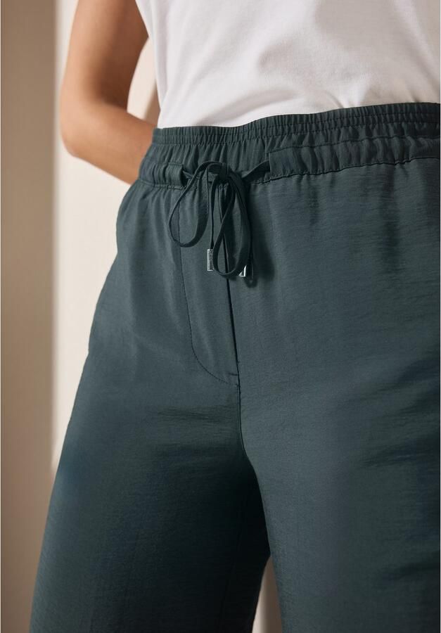 Cecil Stoffen broek Style Neele Zomerbroek met elastische tailleband met trekkoord - Foto 3