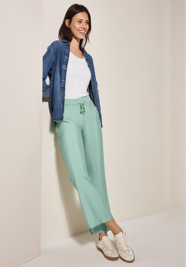 Cecil Stoffen broek Style Neele Zomerbroek met elastische tailleband met trekkoord - Foto 2