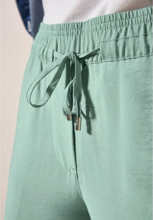 Cecil Stoffen broek Style Neele Zomerbroek met elastische tailleband met trekkoord - Foto 4