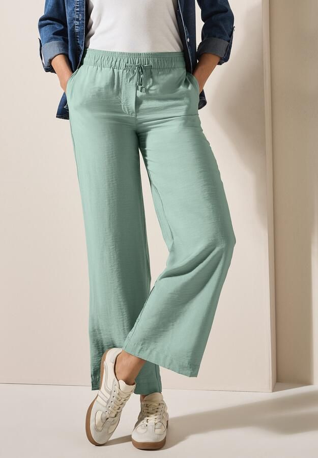 Cecil Stoffen broek Style Neele Zomerbroek met elastische tailleband met trekkoord - Foto 5