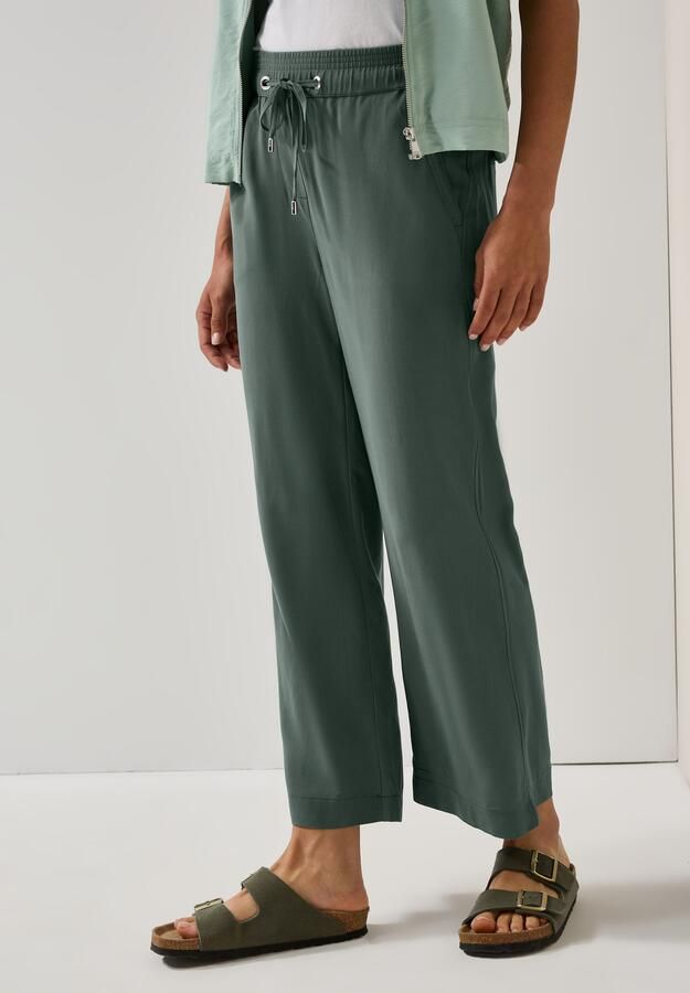 Cecil Stoffen broek Style Neele Zomerbroek met elastische tailleband met trekkoord - Foto 4
