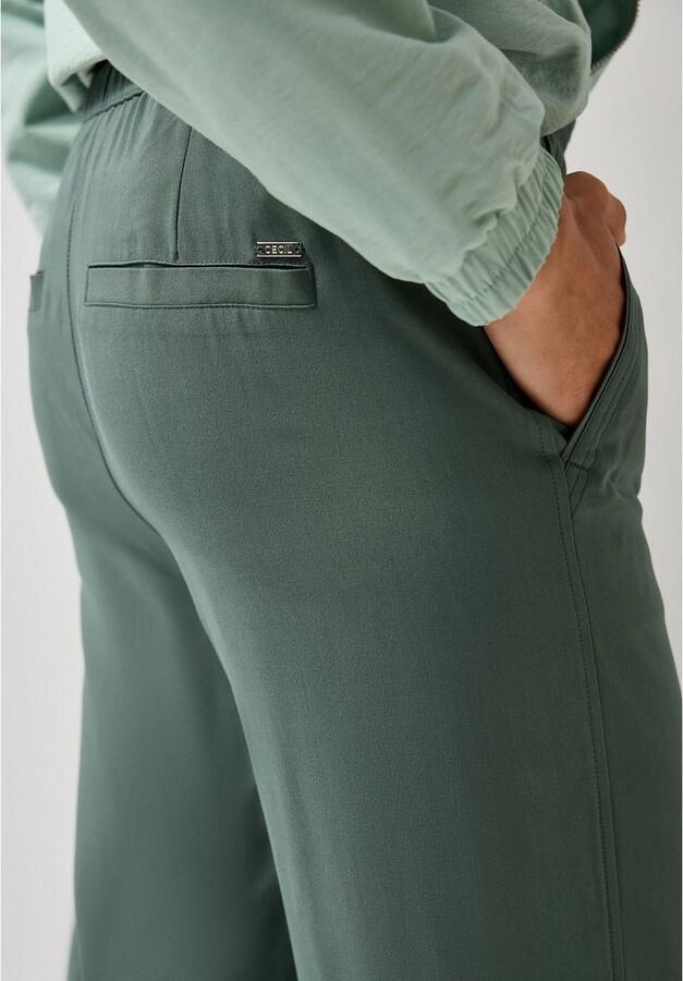 Cecil Stoffen broek Style Neele Zomerbroek met elastische tailleband met trekkoord - Foto 2