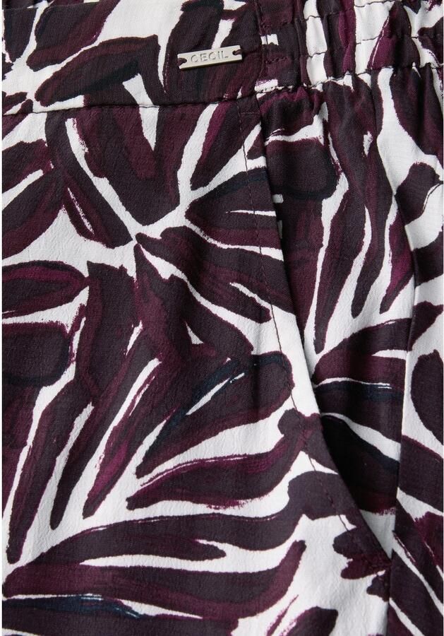 Cecil Stoffen broek Style Neele Zomerbroek met grafisch patroon