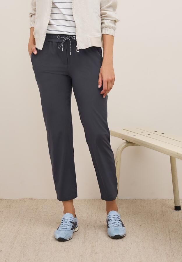 Cecil Stoffen broek Style Tracey Light met elastische band en rijgkoord - Foto 4