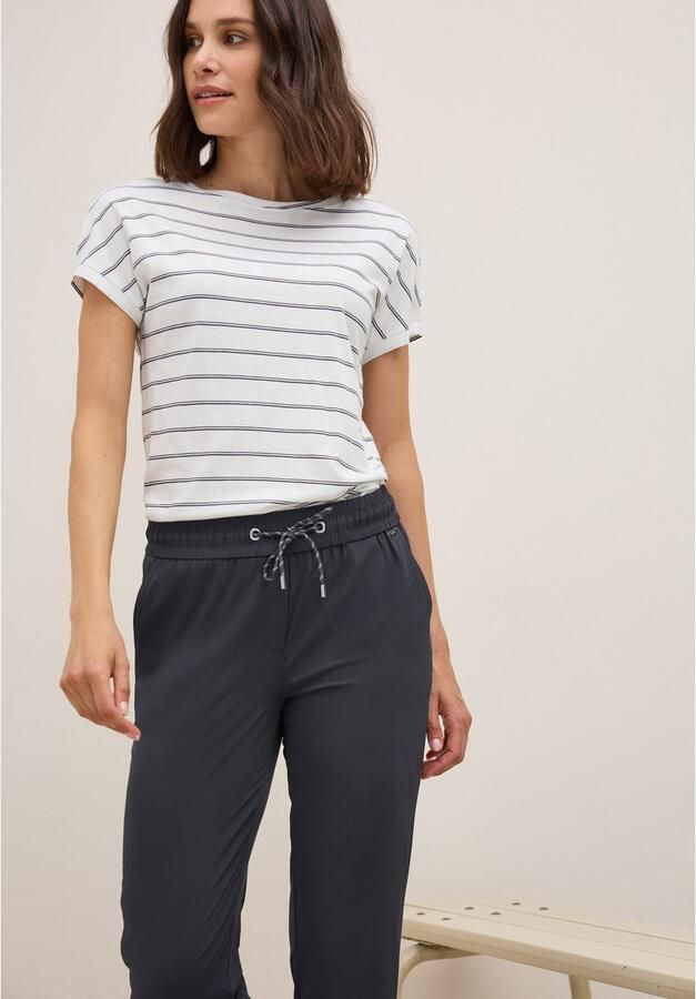 Cecil Stoffen broek Style Tracey Light met elastische band en rijgkoord - Foto 2