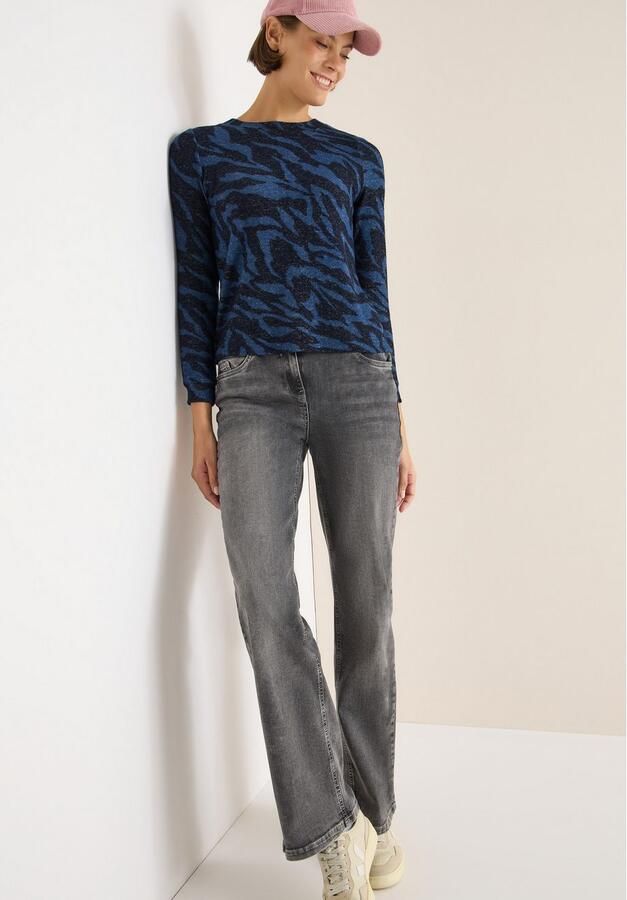 Cecil Sweater met animal-print en in melange-optiek - Foto 3