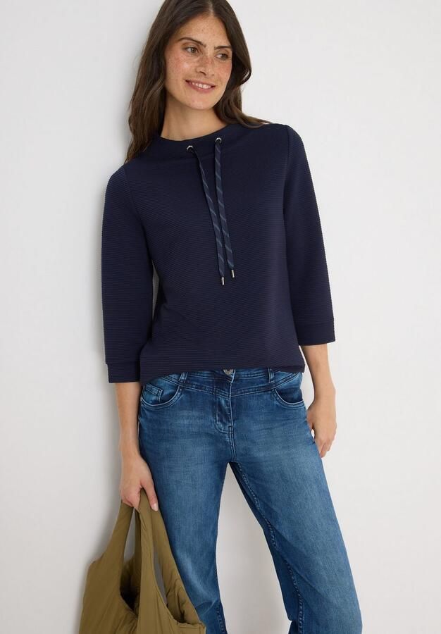 Cecil Sweatshirt met 3 4-mouwen - Foto 4