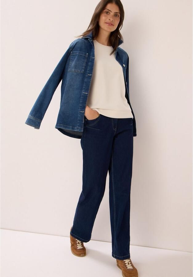 Cecil Sweatshirt met splitjes opzij - Foto 4