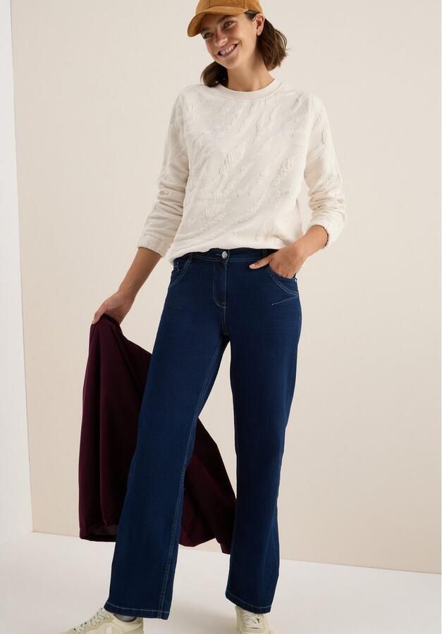 Cecil Sweatshirt met zebra structuurpatroon - Foto 6