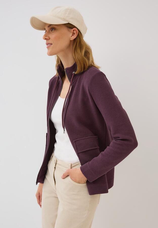 Cecil Sweatvest in otto -look en opstaande kraag structuur-look - Foto 6