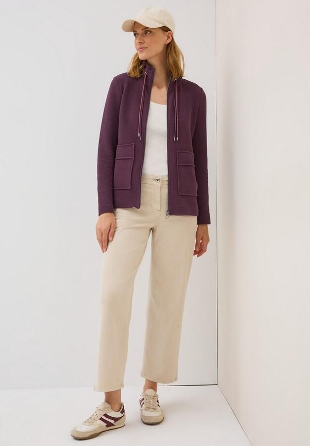 Cecil Sweatvest in otto -look en opstaande kraag structuur-look - Foto 5