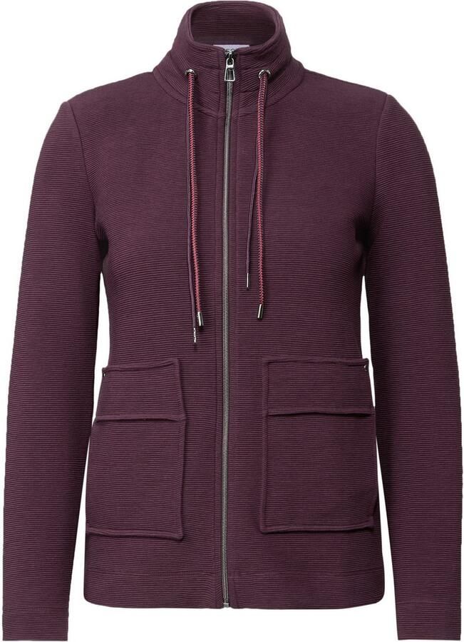 Cecil Sweatvest in otto -look en opstaande kraag structuur-look
