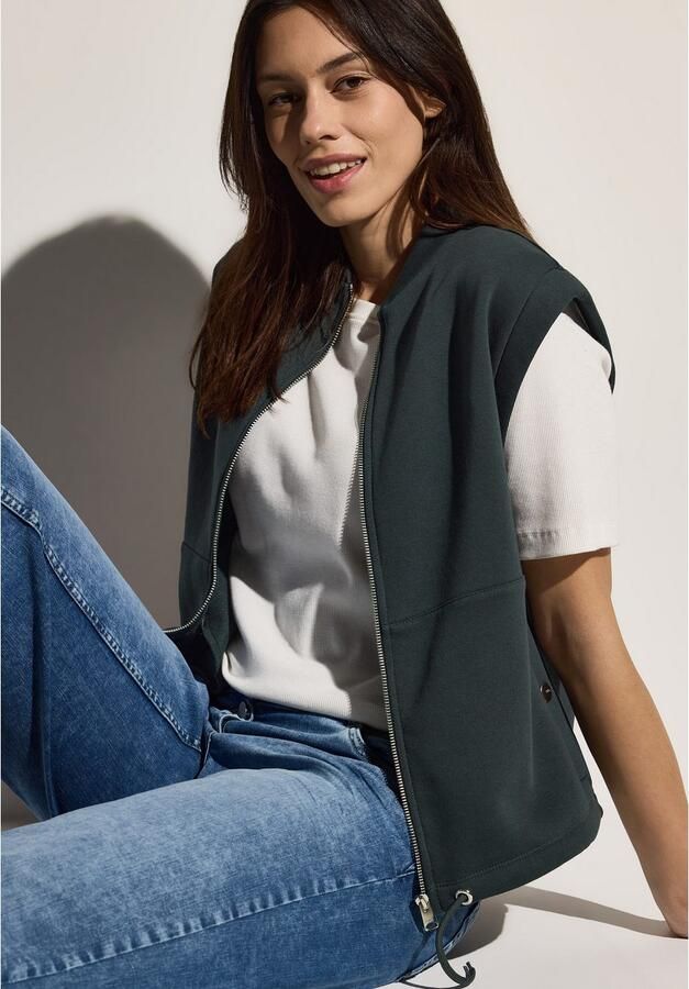 Cecil Sweatvestje met een rijgkoord bij de zoom