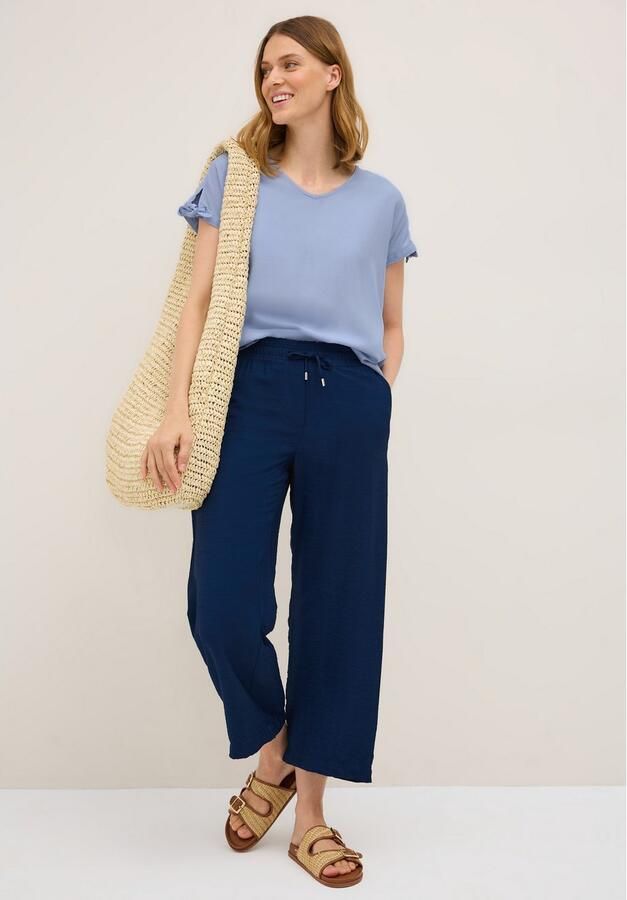 Cecil T-shirt Blouseshirt met afgeronde V-hals - Foto 2