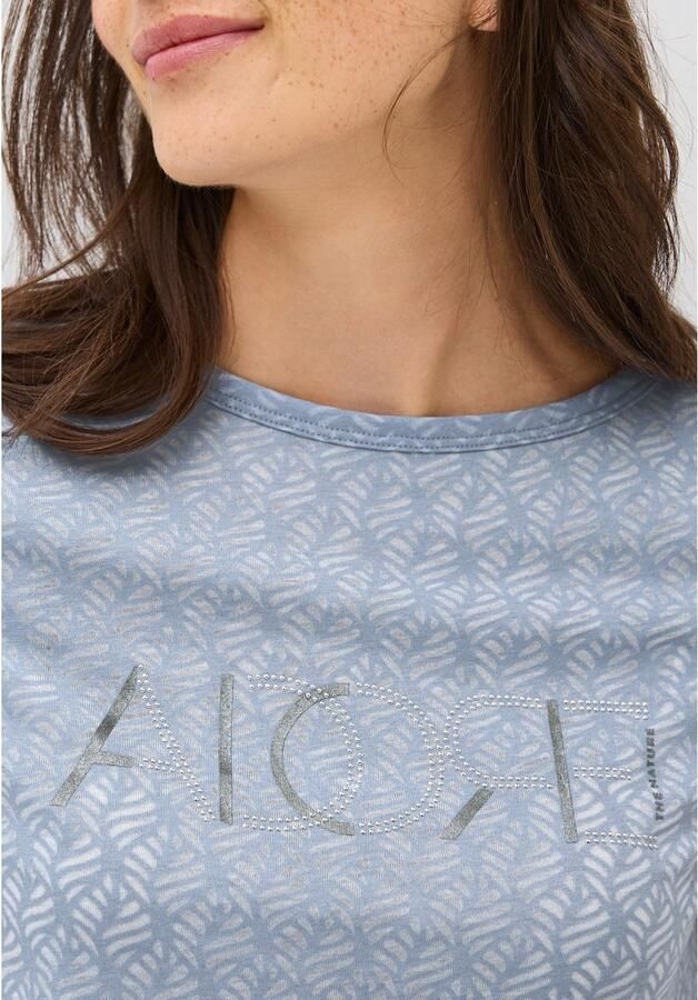 Cecil T-shirt in burnout-look met opschrift - Foto 2