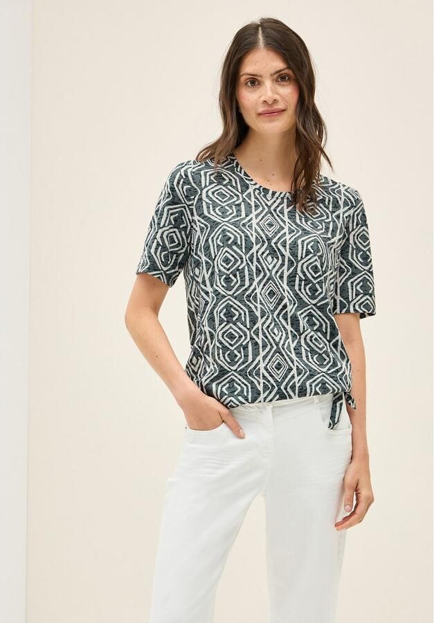 Cecil T-shirt in etskant-look - Foto 4