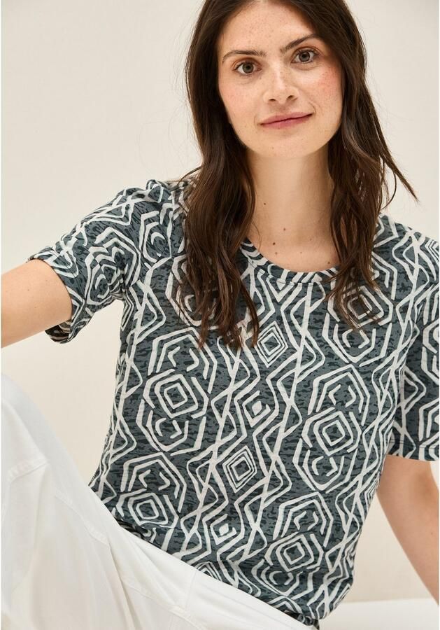 Cecil T-shirt in etskant-look - Foto 3