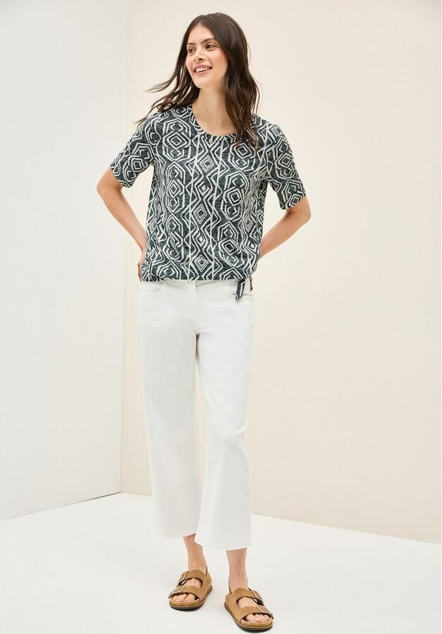 Cecil T-shirt in etskant-look - Foto 6