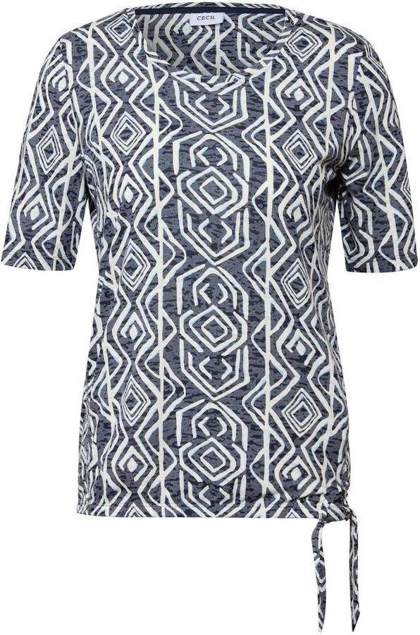 Cecil T-shirt in etskant-look - Foto 5