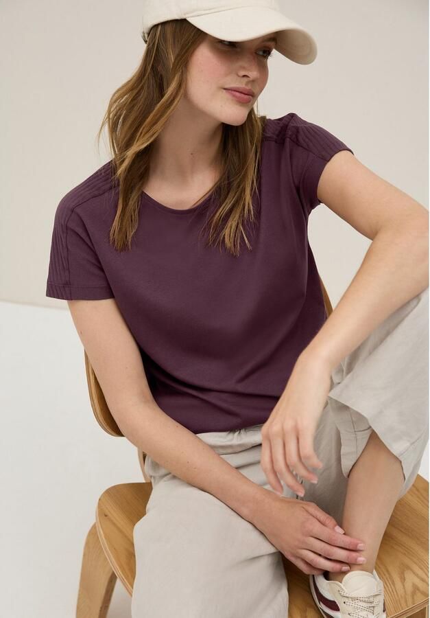 Cecil T-shirt in etskant-look - Foto 4