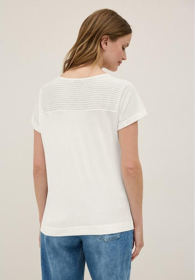 Cecil T-shirt in etskant-look - Foto 2