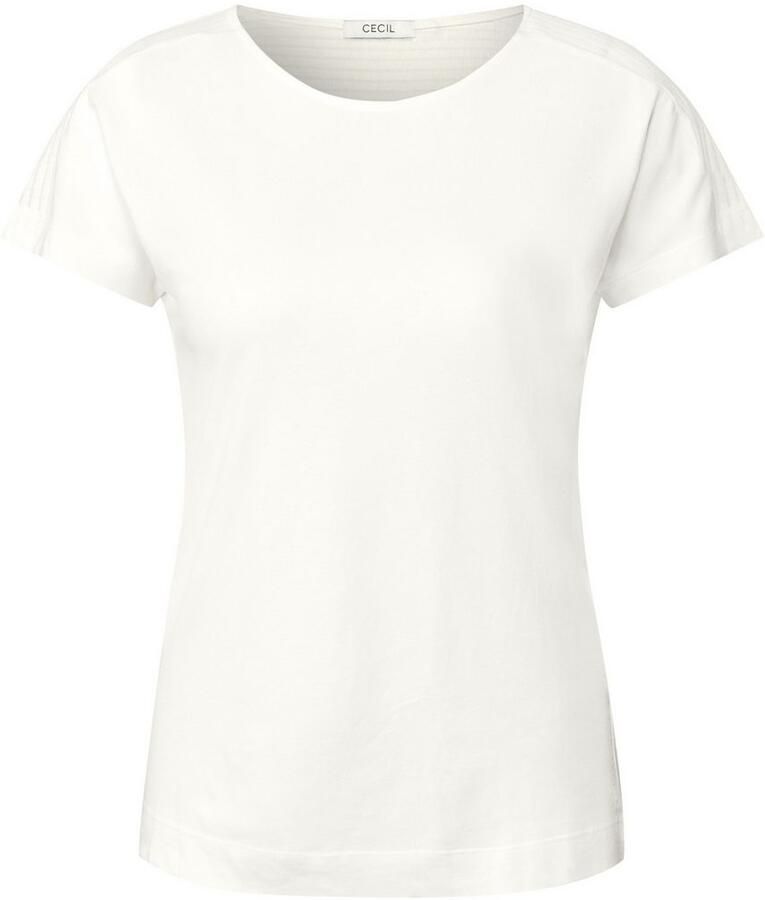 Cecil T-shirt in etskant-look