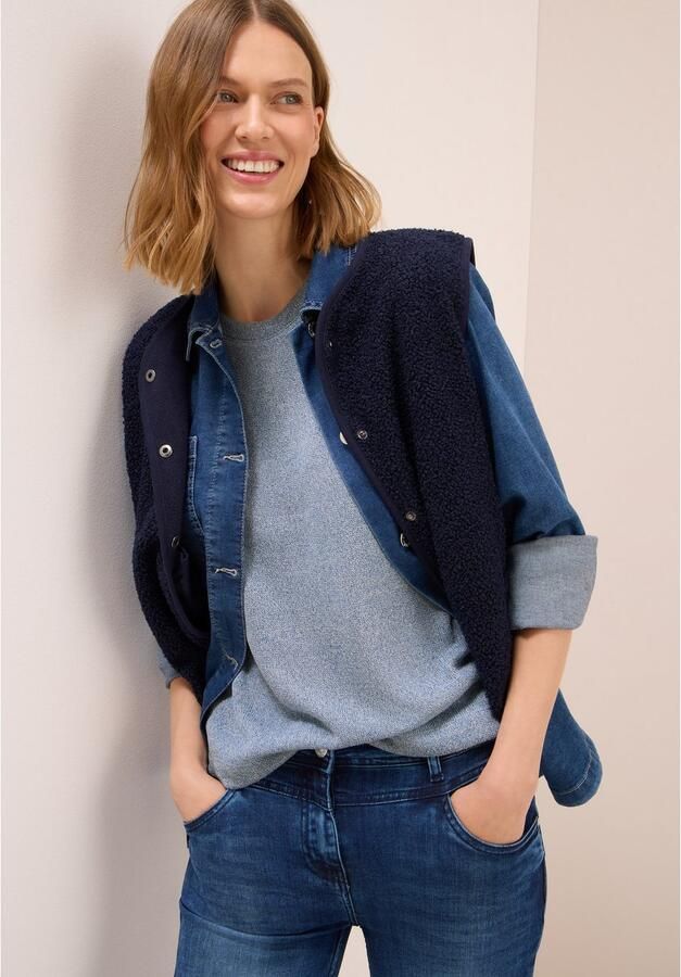 Cecil T-shirt in fijne tricot-look - Foto 3