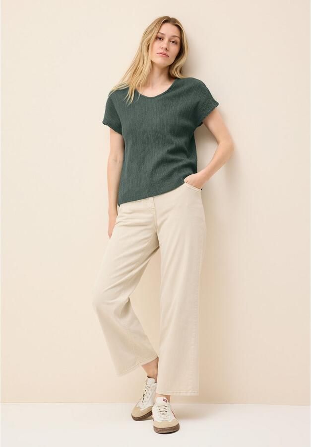 Cecil T-shirt in gesmokte structuur - Foto 4