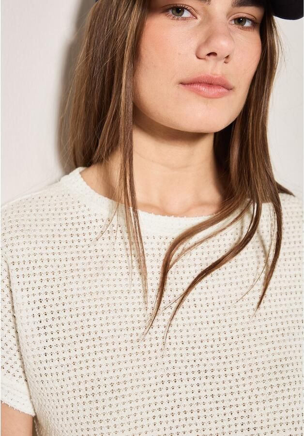 Cecil T-shirt in luchtige brei-optiek - Foto 3