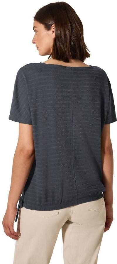 Cecil T-shirt in smock-look en met knoopdetail - Foto 4