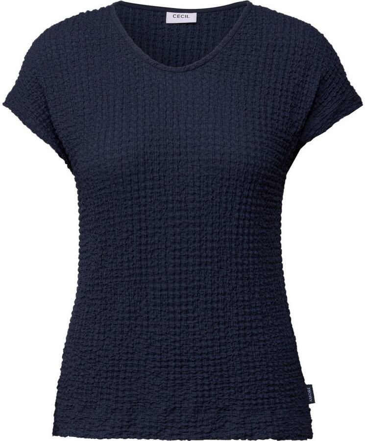 Cecil T-shirt in structuuroptica