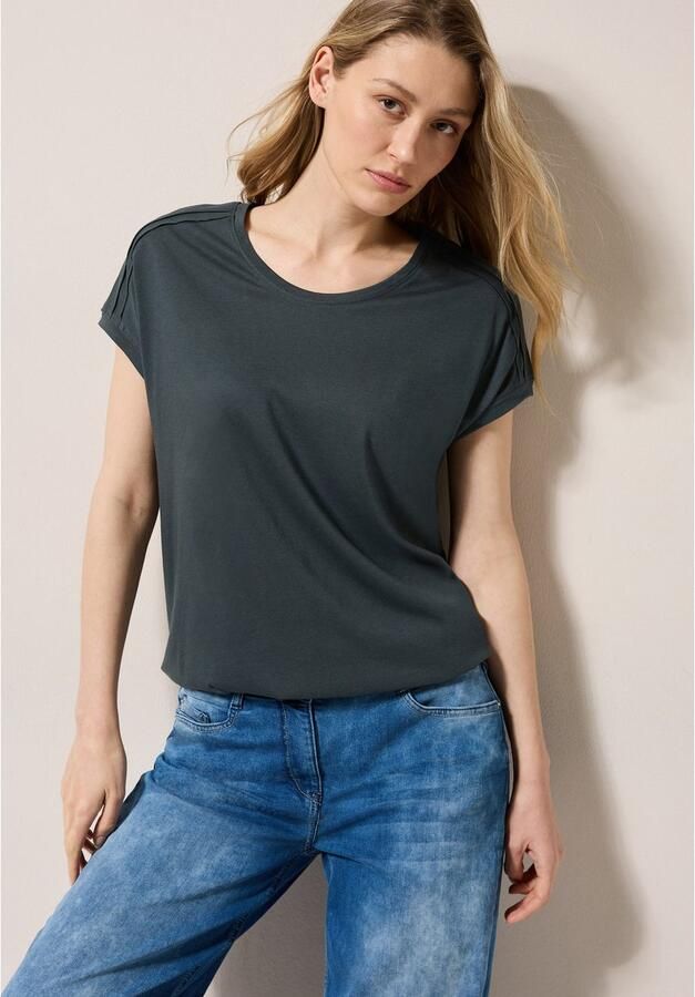 Cecil T-shirt met elastische taille - Foto 3