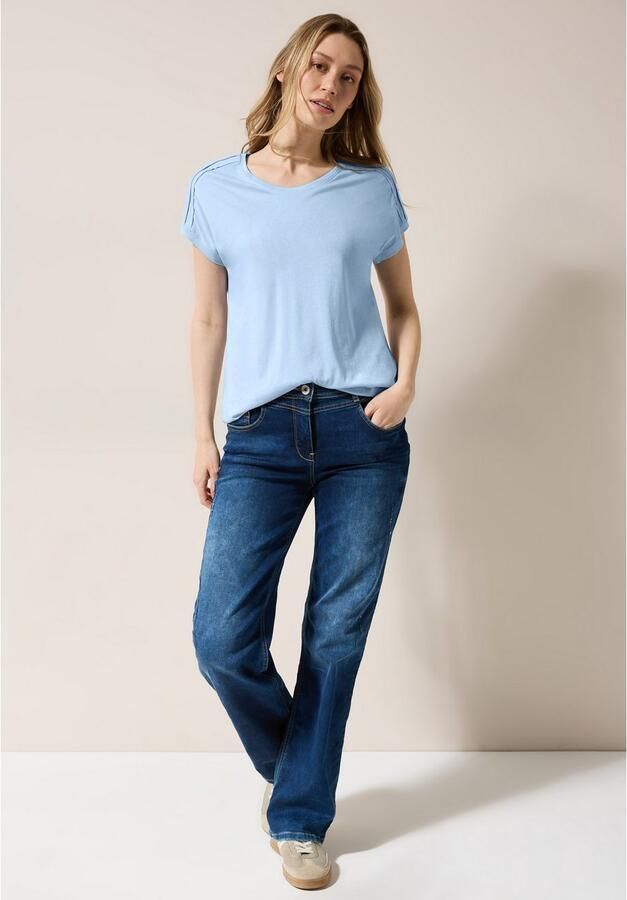 Cecil T-shirt met elastische taille - Foto 3