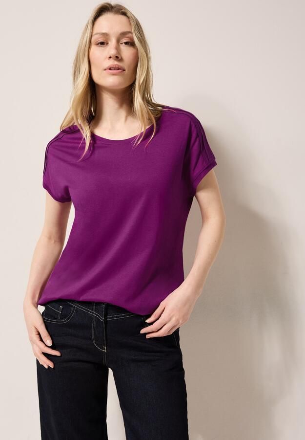 Cecil T-shirt met elastische taille - Foto 6