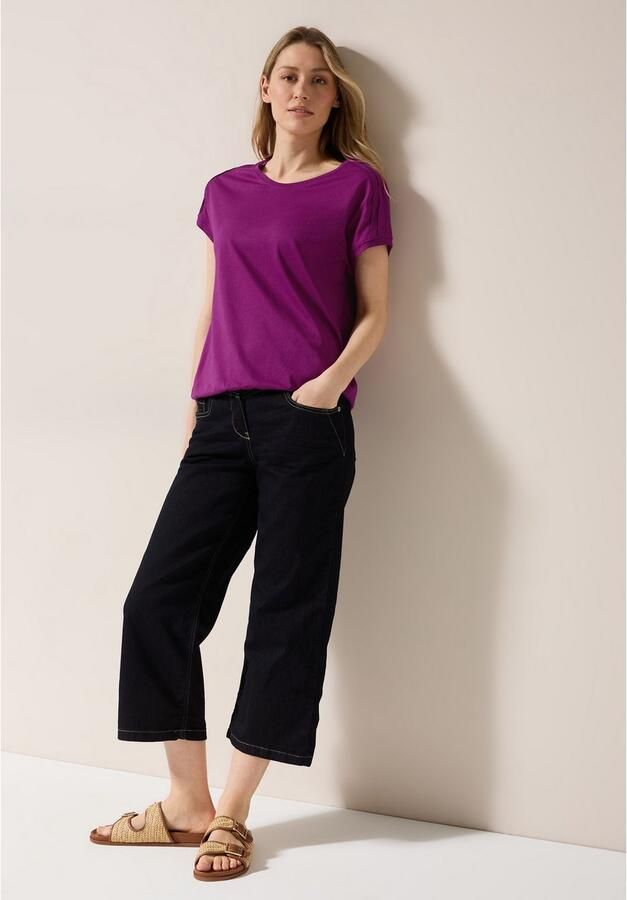 Cecil T-shirt met elastische taille - Foto 5